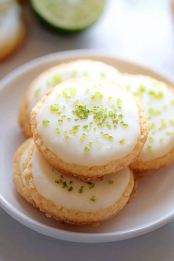 coconut lime shortbread