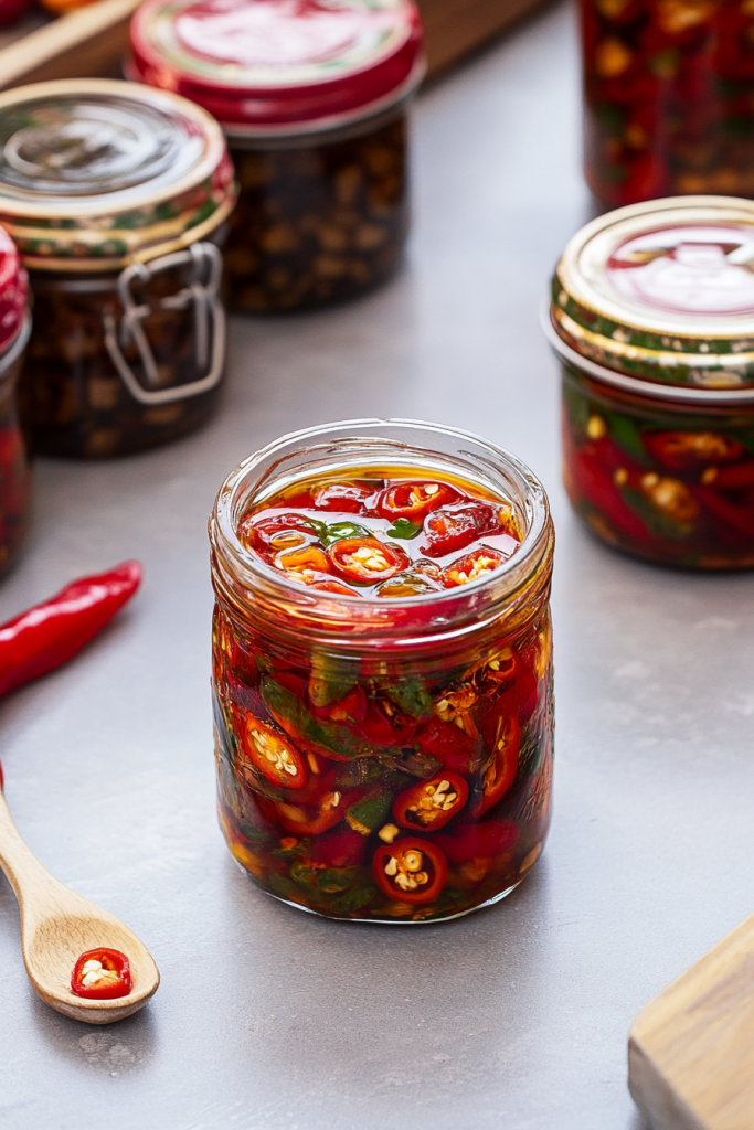 preserved chillies in oil