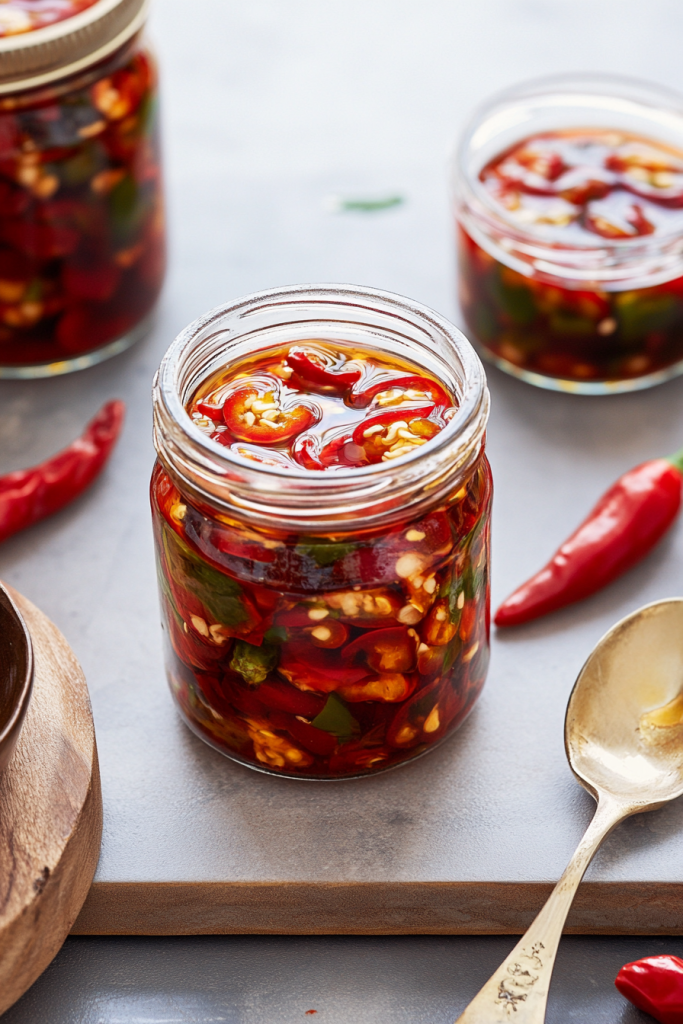 preserved chillies in oil