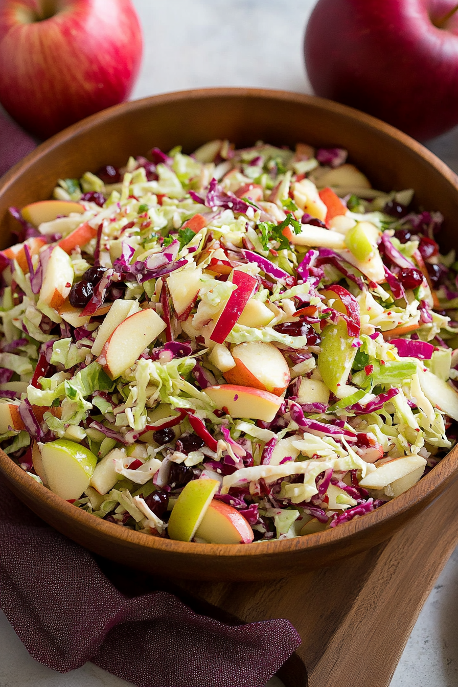 Apple Cranberry Slaw