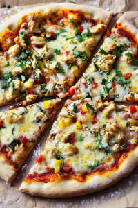 Chili Garlic Chicken Pizza