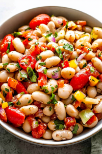 Mediterranean bean salad