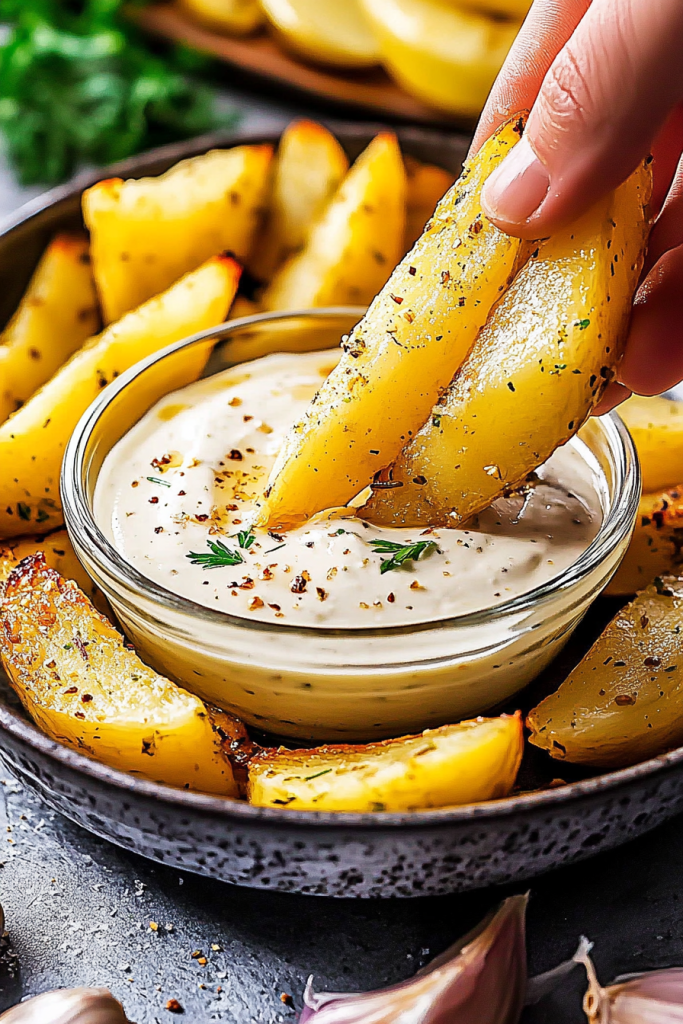 Roasted garlic dip