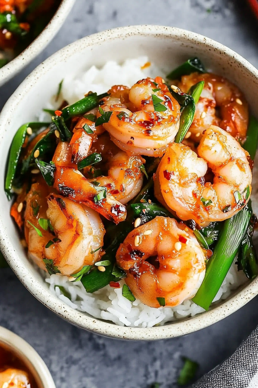 easy honey garlic shrimp
