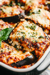 eggplant bacon goat cheese