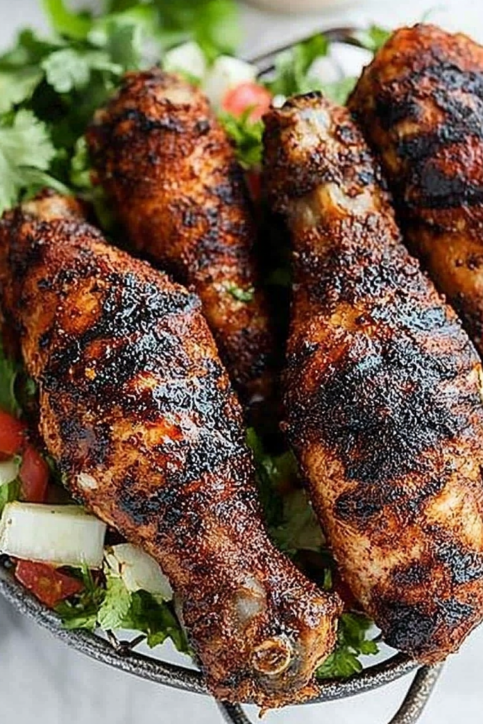 grilled chicken legs