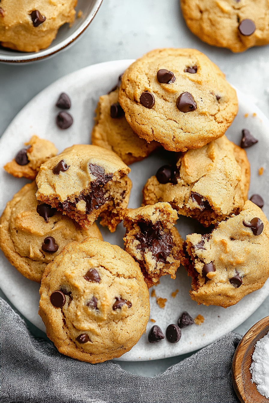 healthy chocolate chip cookies