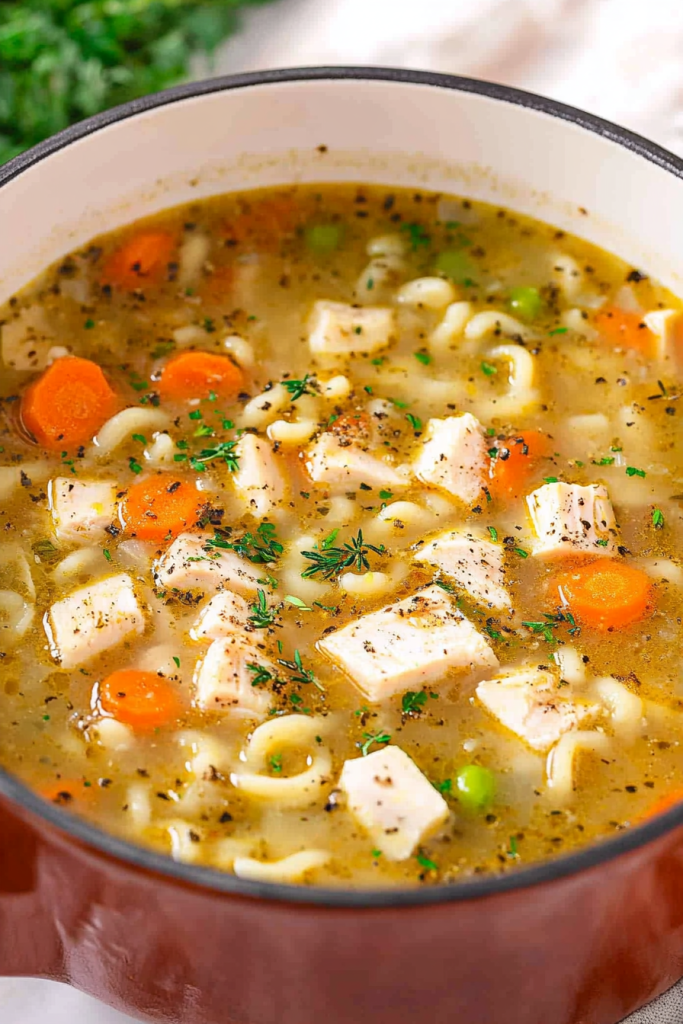 leftover turkey soup