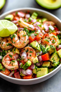lime shrimp avocado salad