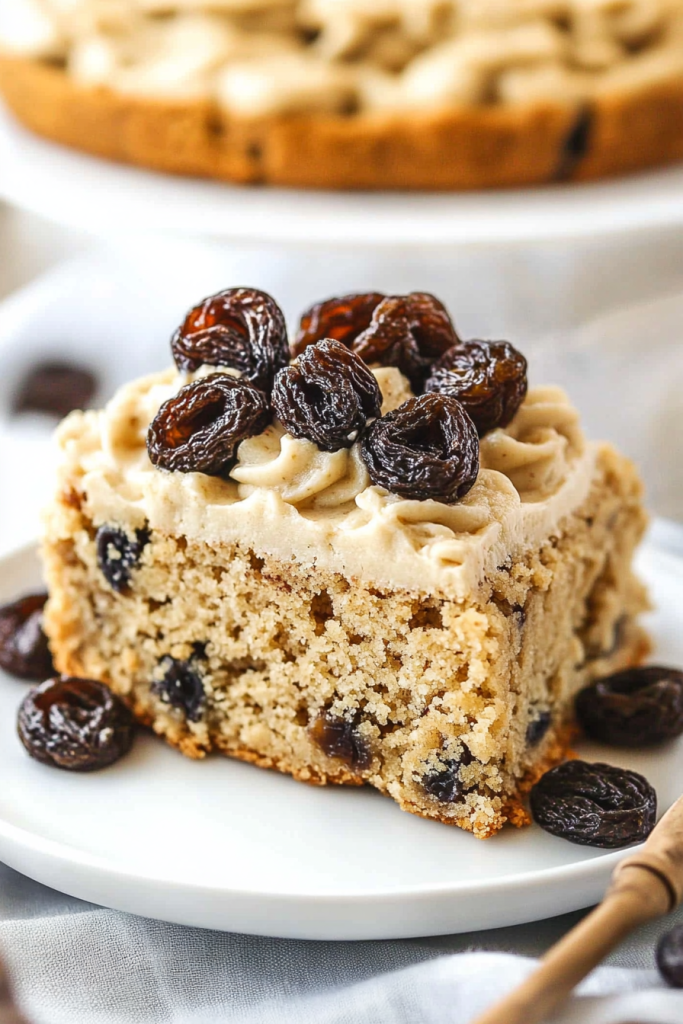 oatmeal raisin cookie cake