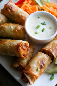 spicy chicken egg rolls
