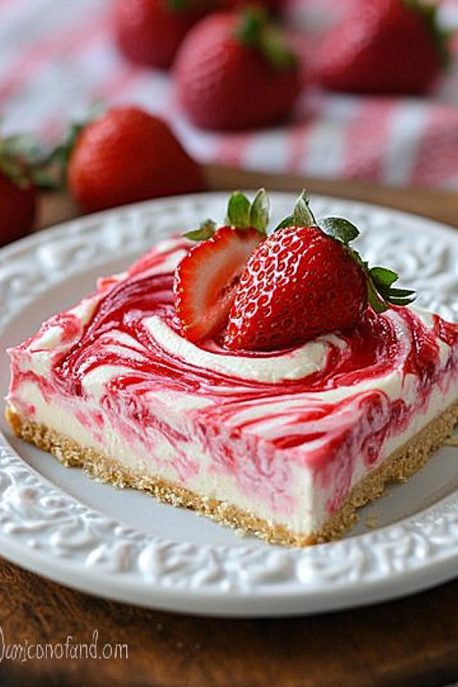 strawberry cheesecake swirl