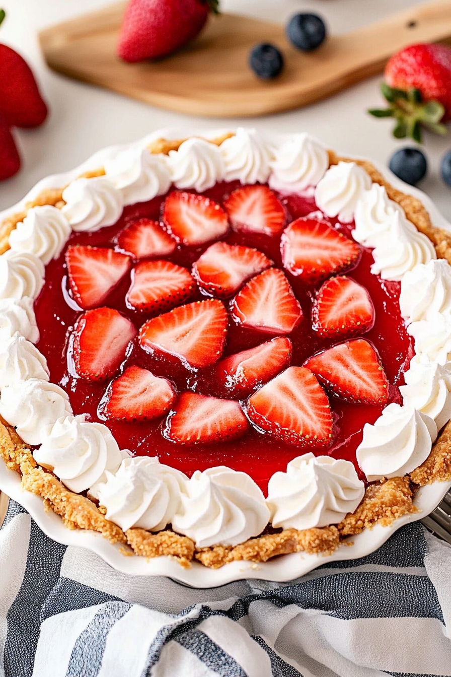 strawberry jello pie