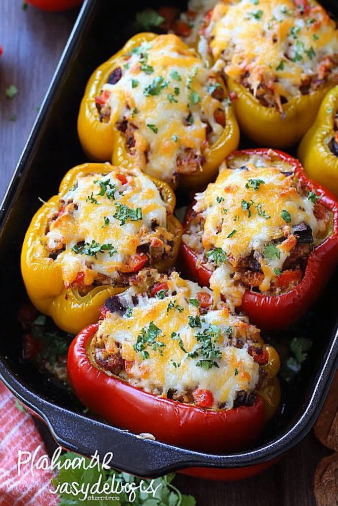stuffed bell peppers turkey