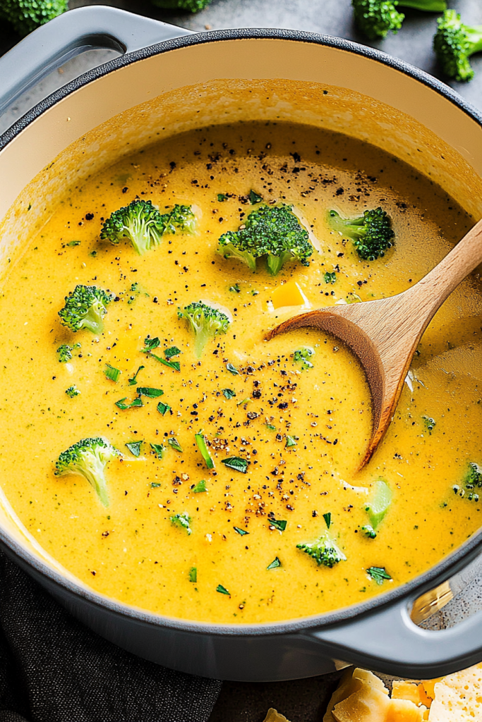 Broccoli cheese soup
