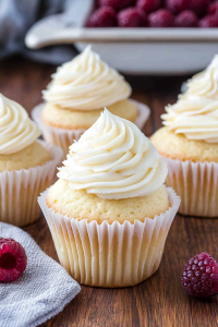 almond raspberry cupcakes