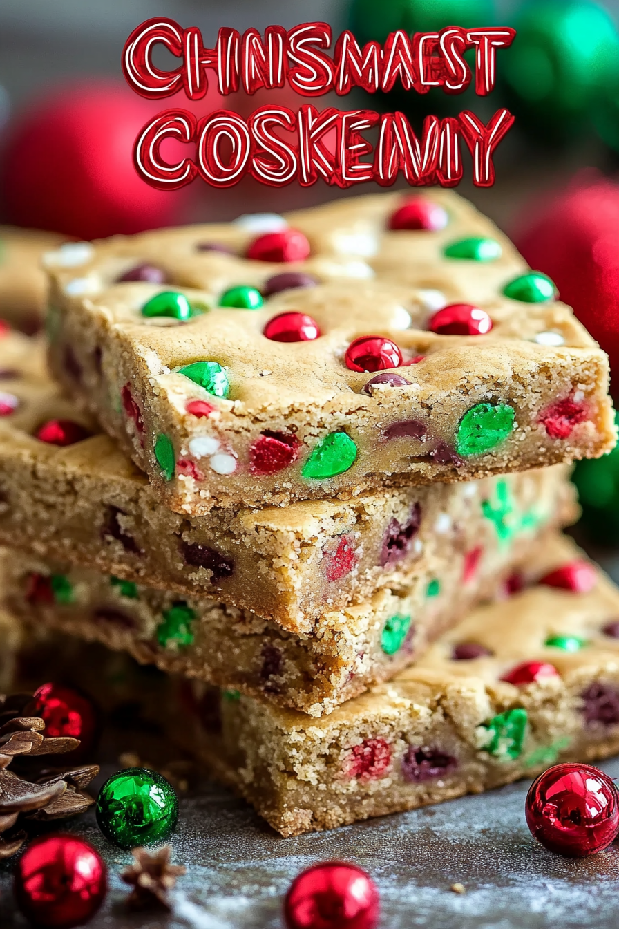Christmas cookie bars