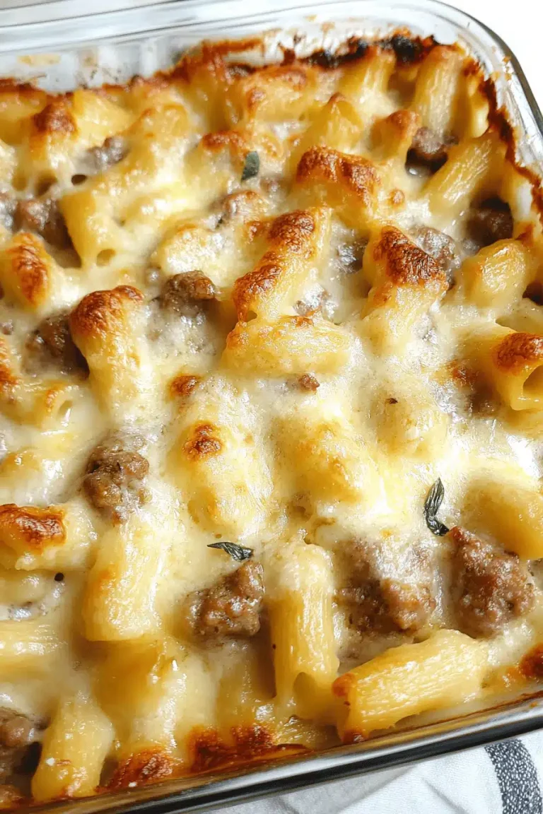 Sausage mustard pie