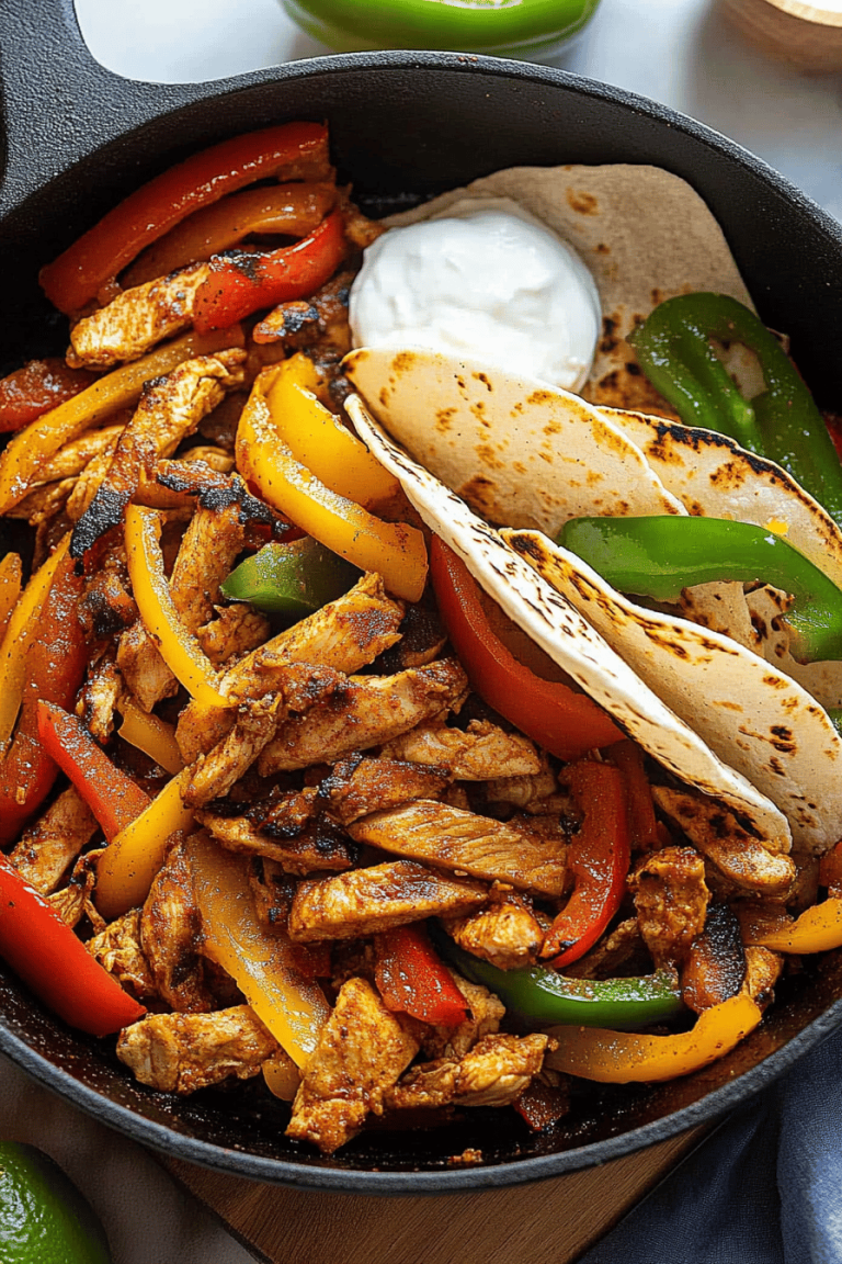 Margarita Chicken Fajitas