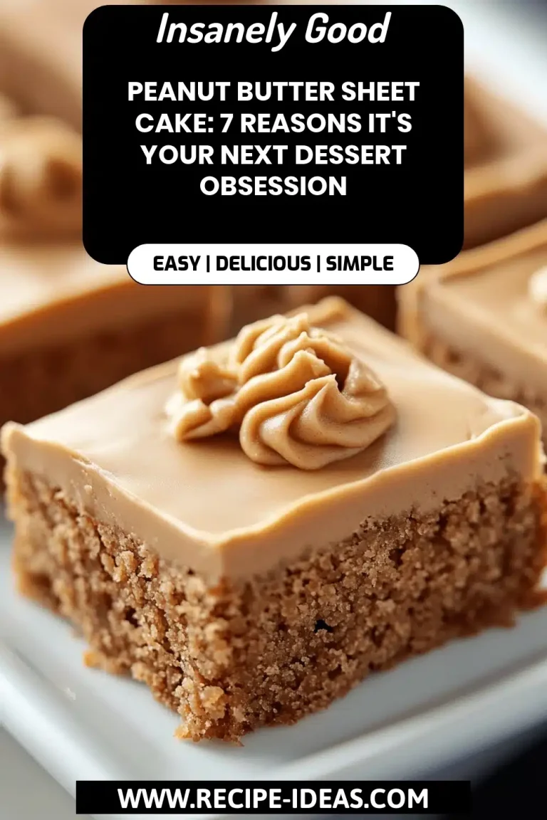 Peanut Butter Sheet Cake