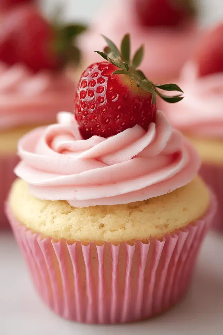 strawberry crunch cupcakes