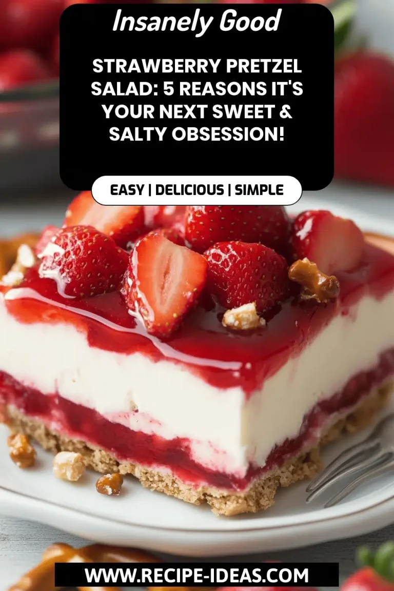 Sweet Strawberry Pretzel Dessert Delight