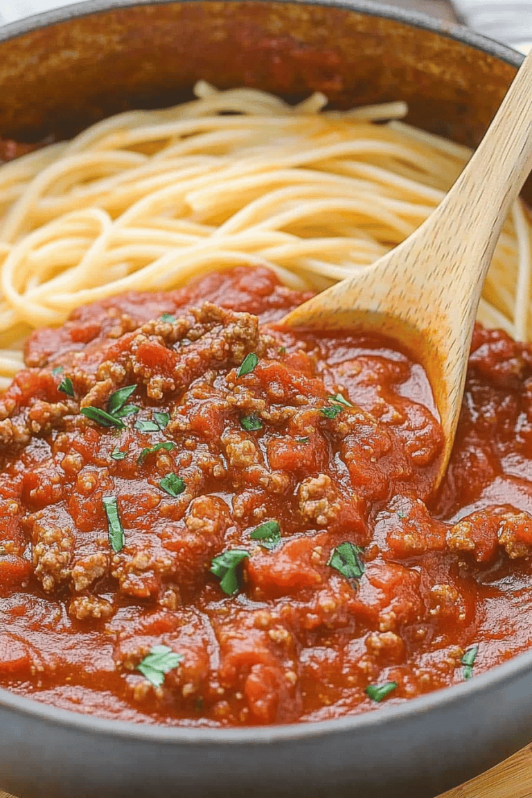 Spaghetti Meat Sauce