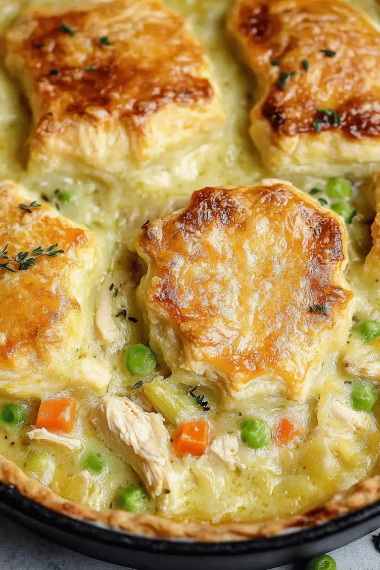 Cozy Turkey Pot Pie with Stuffing Crust