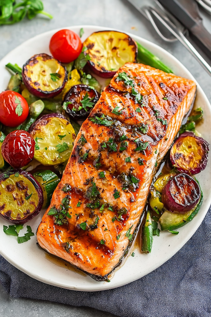grilled salmon