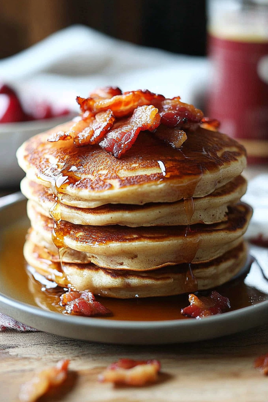 maple bacon pancakes