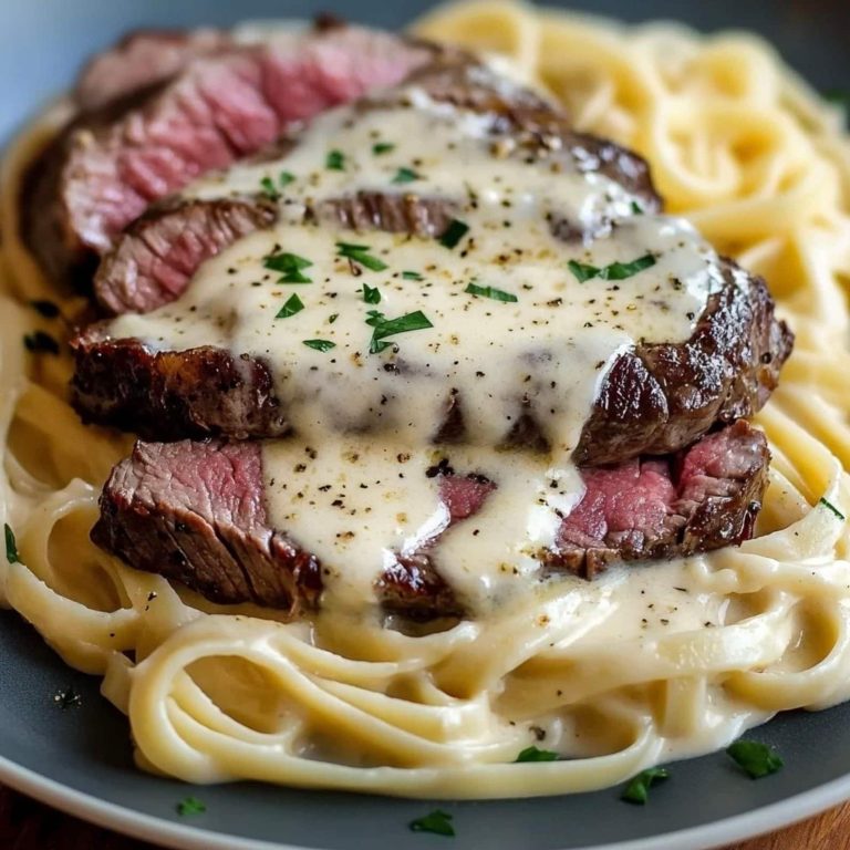 Steak Gorgonzola Alfredo