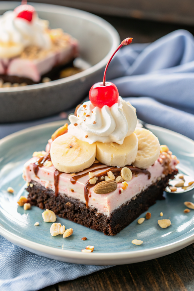 Banana Split Brownies