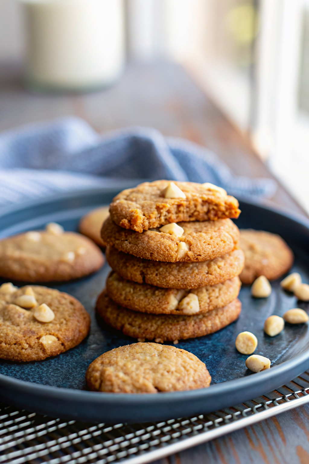 Keto Pumpkin Cookies ingredients organized and measured on kitchen counter